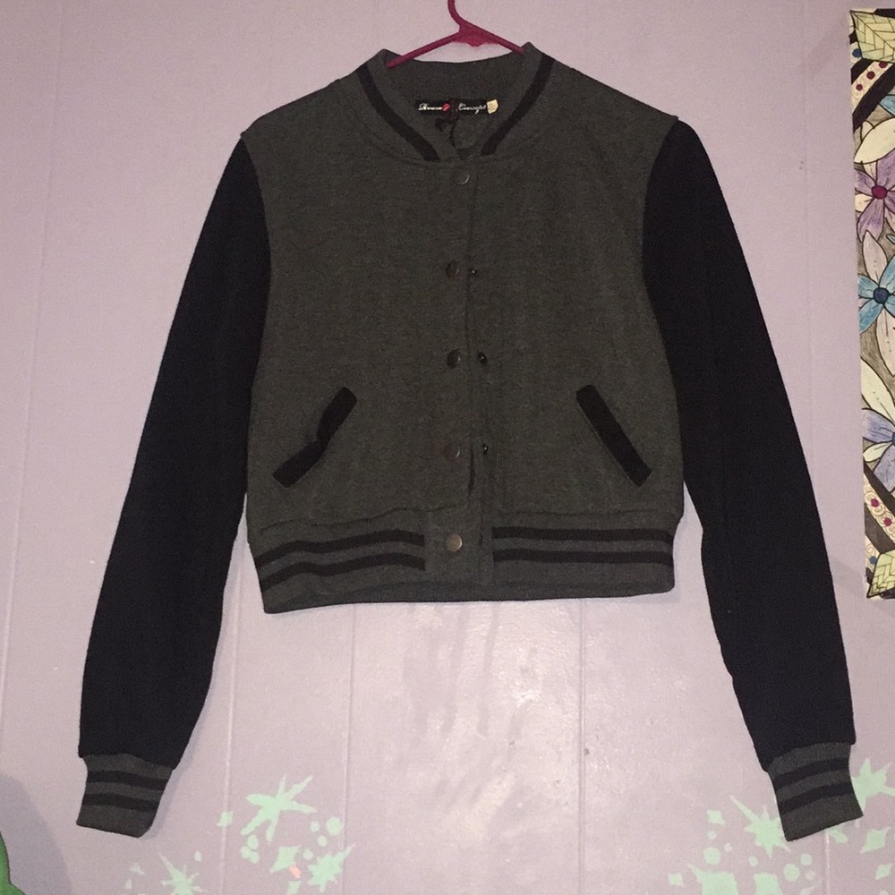 Fleece Letterman Jacket